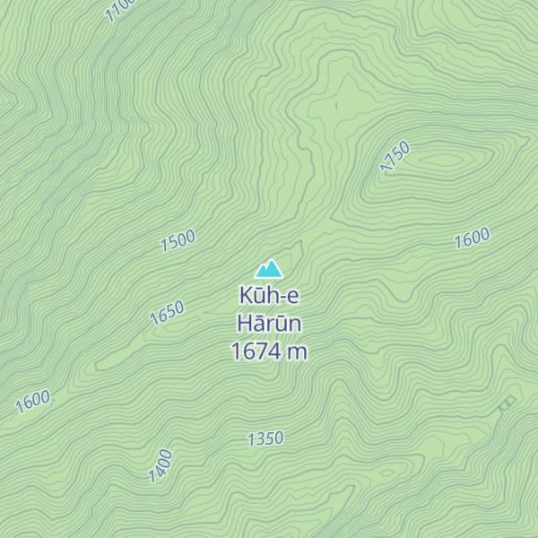 Map of Kūh-e Hārūn