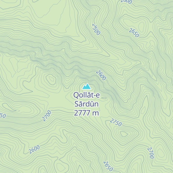 Map of Qollāt-e Sārdūn