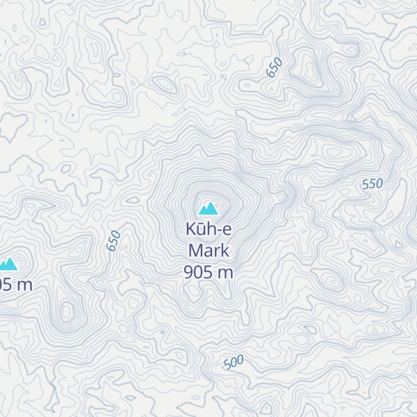 Map of Kūh-e Mark