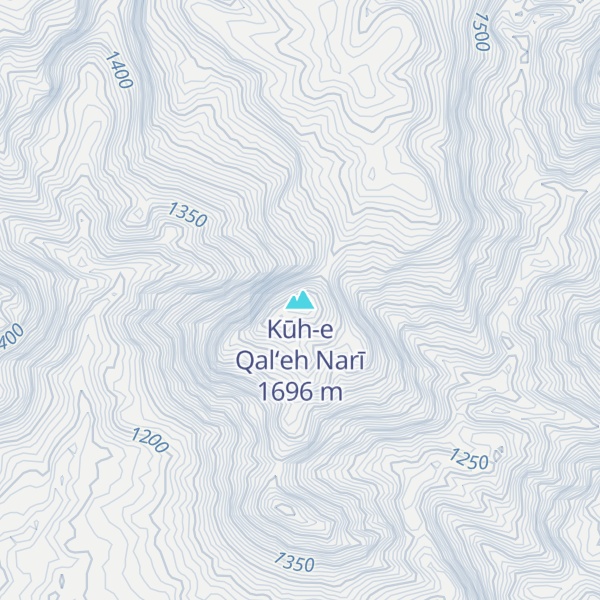 Map of Kūh-e Qal‘eh Narī