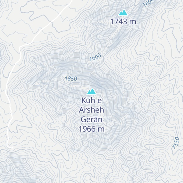 Map of Kūh-e Arsheh Gerān