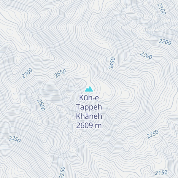 Map of Kūh-e Tappeh Khāneh