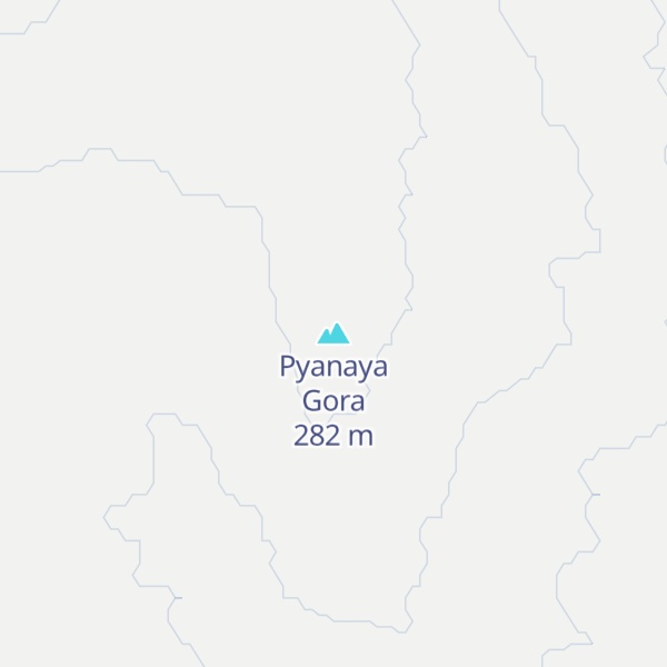 Map of Pyanaya Gora