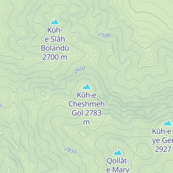 Map of Kūh-e Cheshmeh Gol
