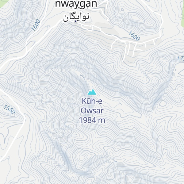 Map of Kūh-e Owsar