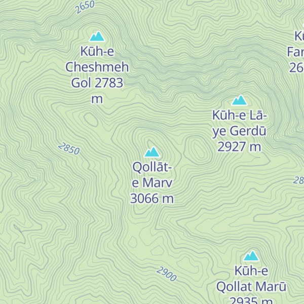 Map of Qollāt-e Marv