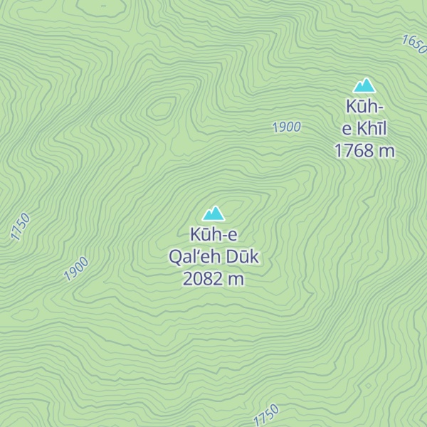 Map of Kūh-e Qal‘eh Dūk
