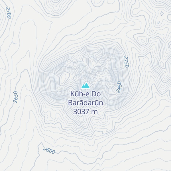 Map of Kūh-e Do Barādarūn