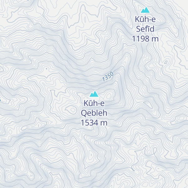 Map of Kūh-e Qebleh