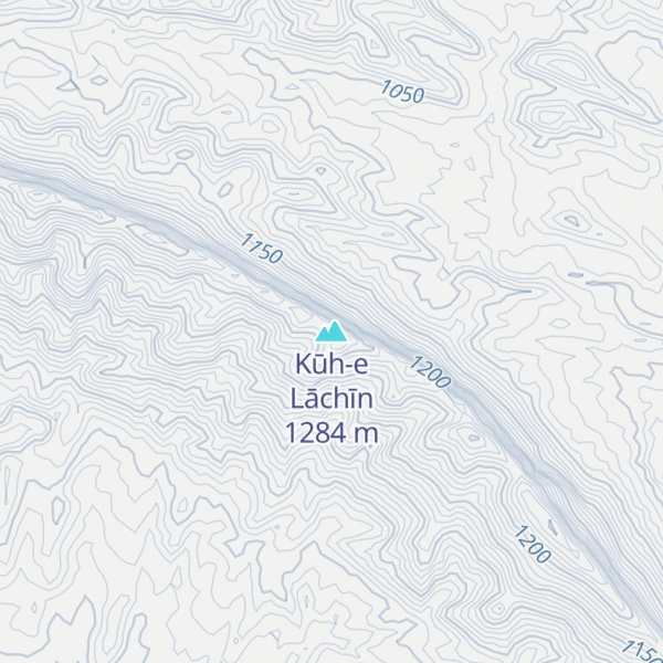 Map of Kūh-e Lāchīn