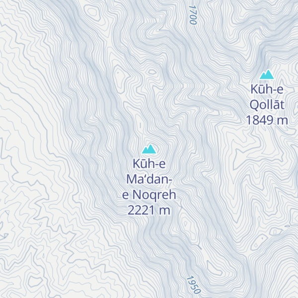 Map of Kūh-e Ma‘dan-e Noqreh