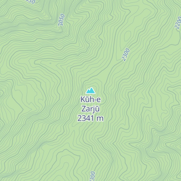 Map of Kūh-e Zarjū