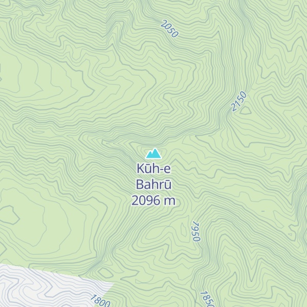 Map of Kūh-e Bahrū