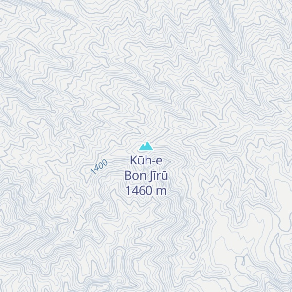 Map of Kūh-e Bon Jīrū