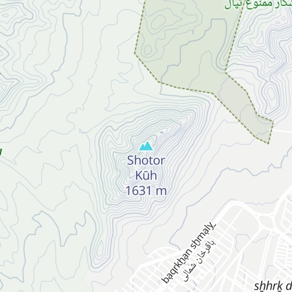 Map of Shotor Kūh