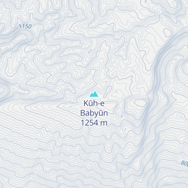 Map of Kūh-e Babyūn