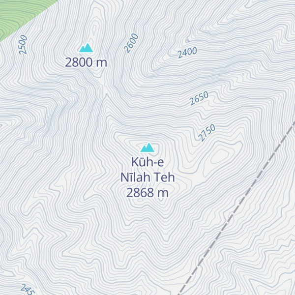 Map of Kūh-e Nīlah Teh