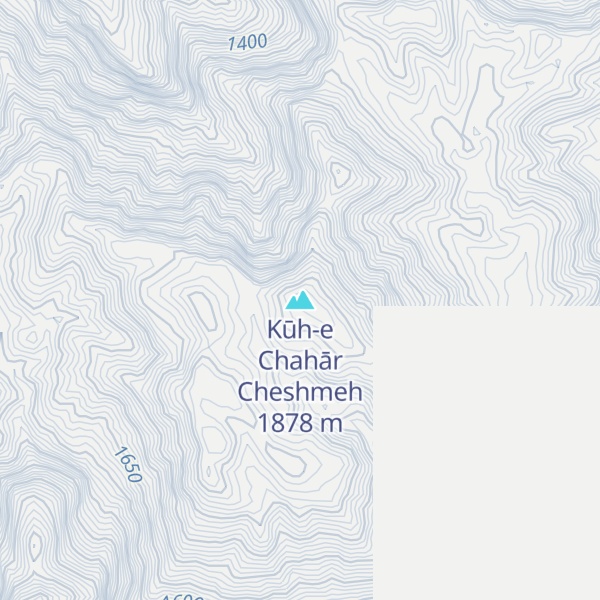 Map of Kūh-e Chahār Cheshmeh