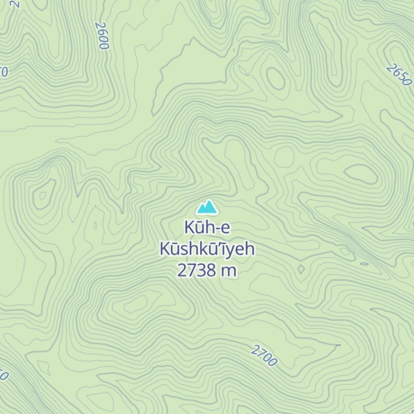 Map of Kūh-e Kūshkū’īyeh