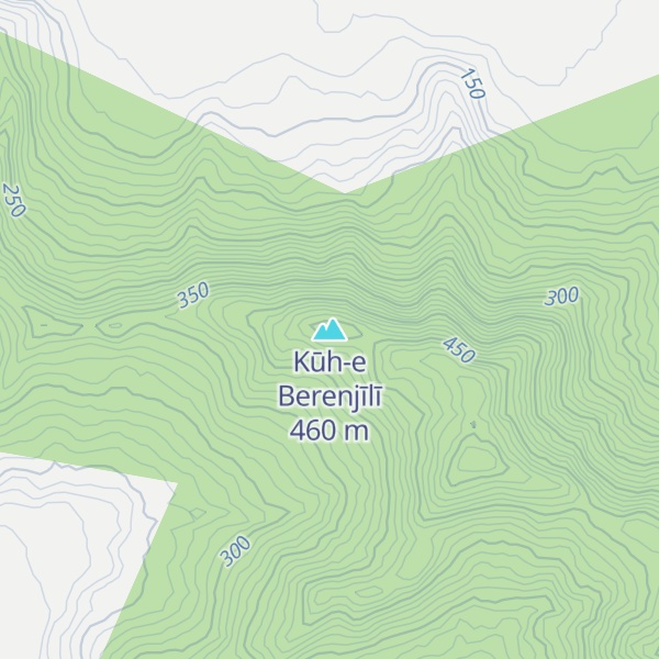 Map of Kūh-e Berenjīlī