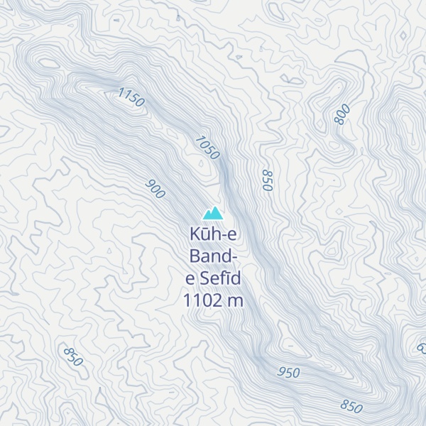 Map of Kūh-e Band-e Sefīd