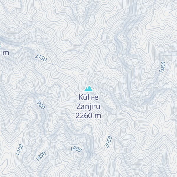 Map of Kūh-e Zanjīrū