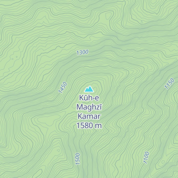 Map of Kūh-e Maghzī Kamar