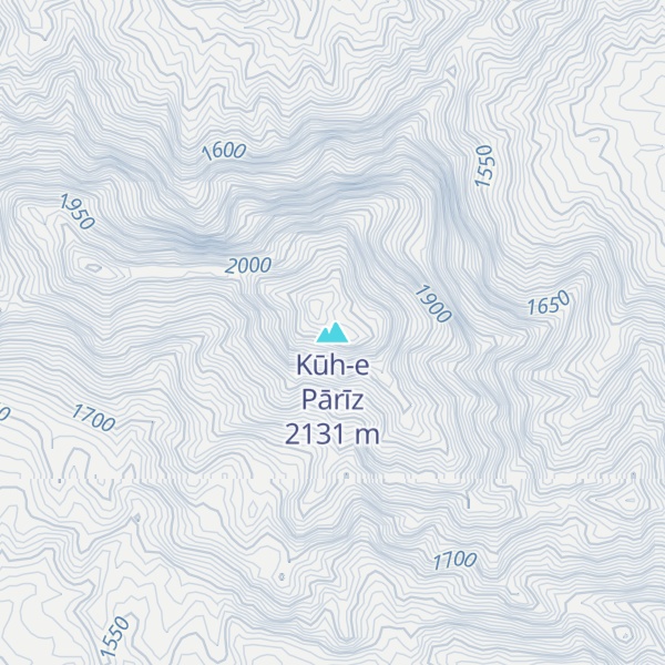 Map of Kūh-e Pārīz
