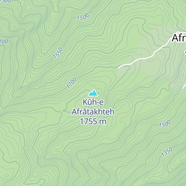Map of Kūh-e Afrātakhteh