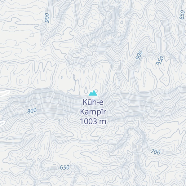 Map of Kūh-e Kampīr
