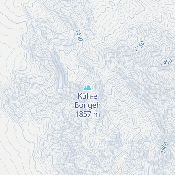 Map of Kūh-e Bongeh