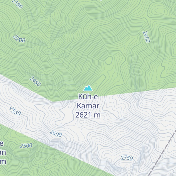 Map of Kūh-e Kamar