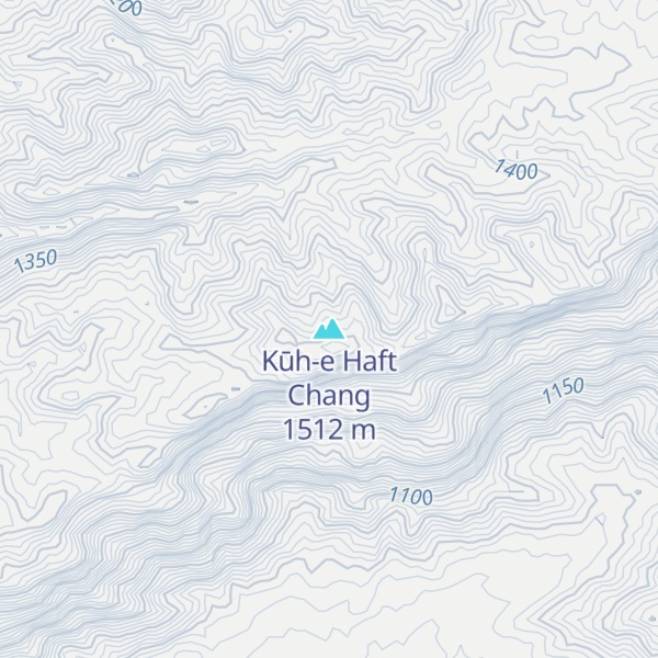 Map of Kūh-e Haft Chang