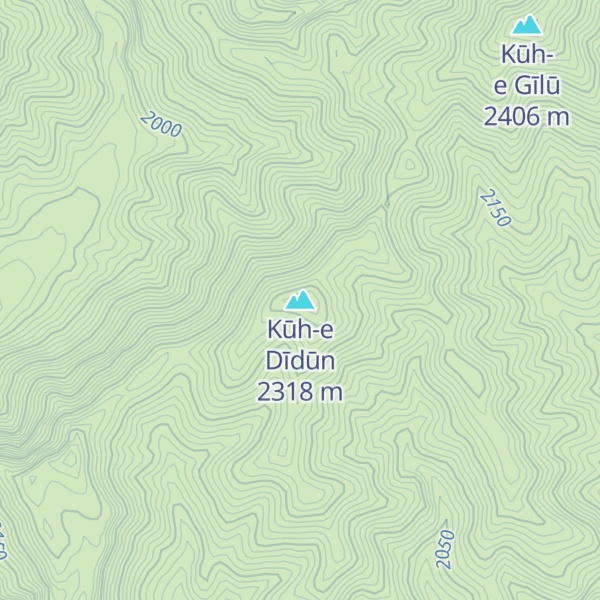 Map of Kūh-e Dīdūn