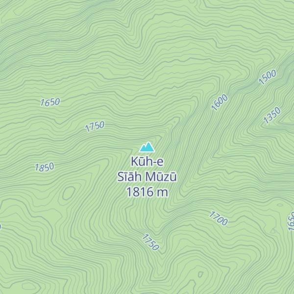 Map of Kūh-e Sīāh Mūzū