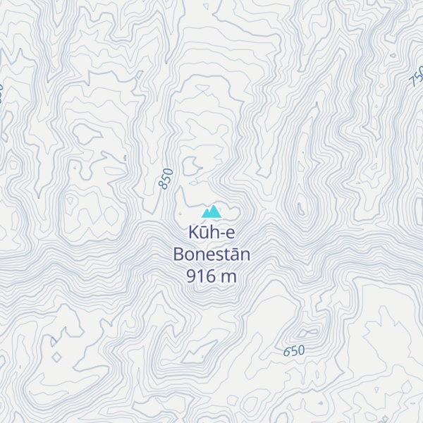 Map of Kūh-e Bonestān