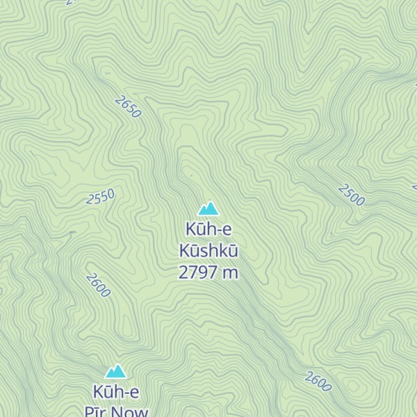 Map of Kūh-e Kūshkū