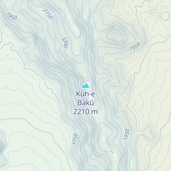 Map of Kūh-e Bakū