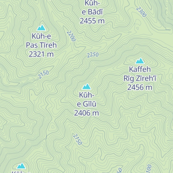 Map of Kūh-e Gīlū