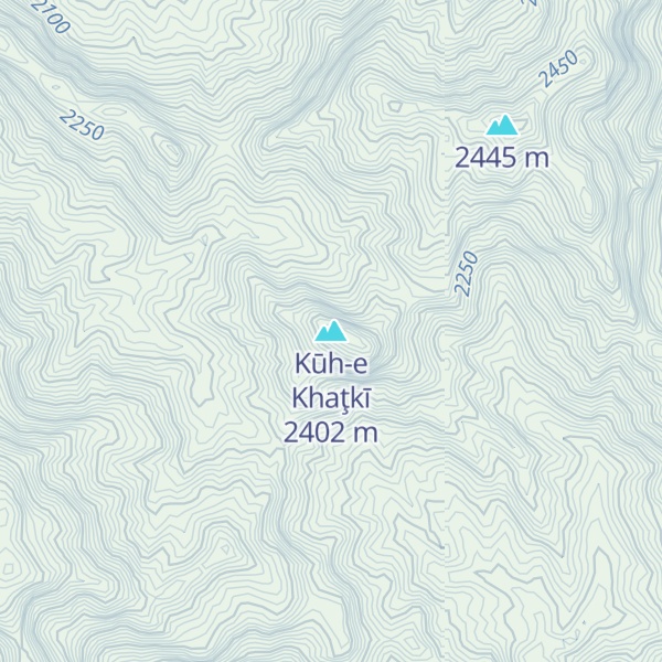 Map of Kūh-e Khaţkī