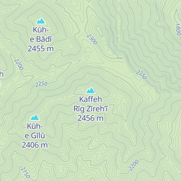 Map of Kaffeh Rīg Zīreh’ī