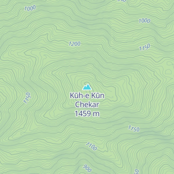 Map of Kūh-e Kūn Chekar