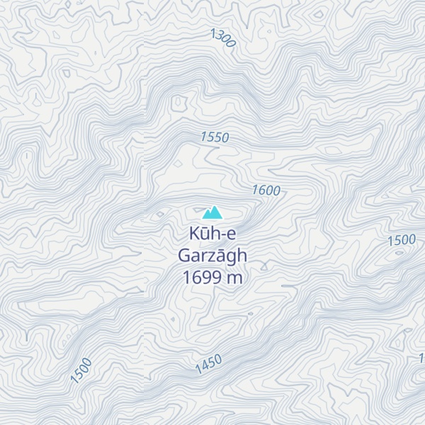 Map of Kūh-e Garzāgh