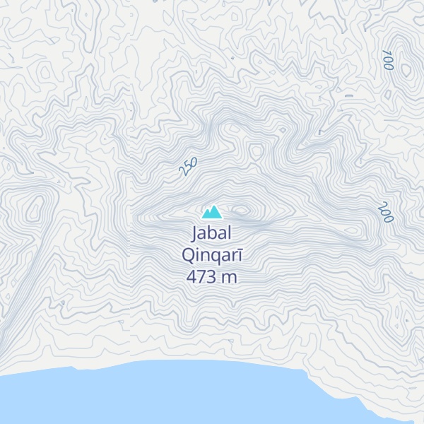 Map of Jabal Qinqarī