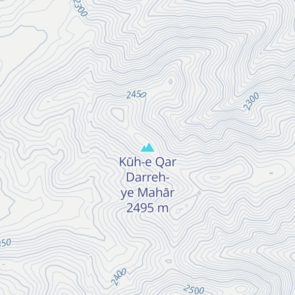 Map of Kūh-e Qar Darreh-ye Mahār