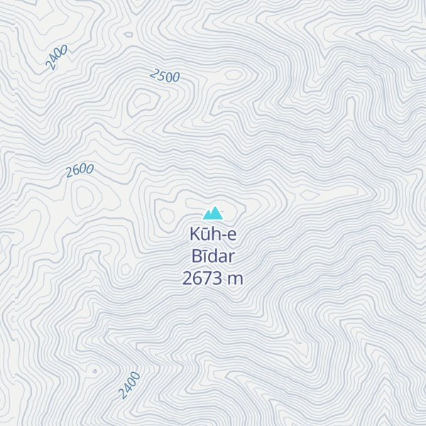 Map of Kūh-e Bīdar