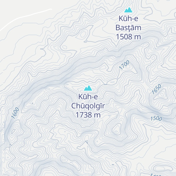 Map of Kūh-e Chūqolgīr