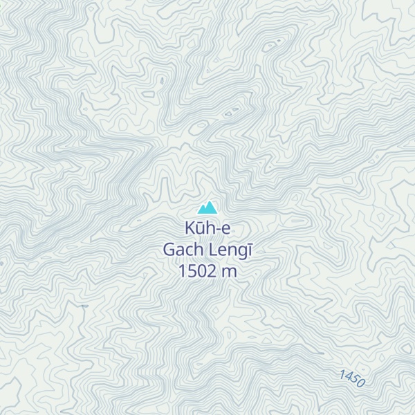 Map of Kūh-e Gach Lengī