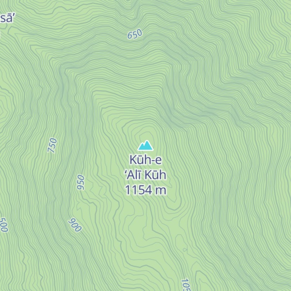 Map of Kūh-e ‘Alī Kūh