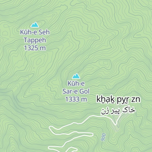 Map of Kūh-e Sar-e Gol